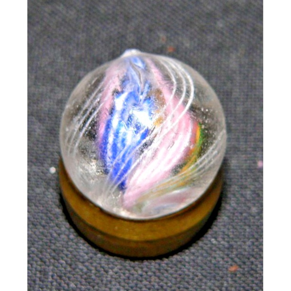 German Handmade Four Strand Divided Core Glass Marble 11/16" #83